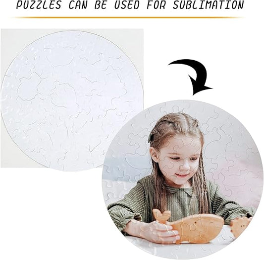 Personalized Puzzle 10 Sets Round Shape